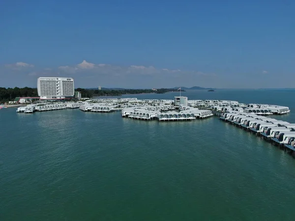 Port Dickson Negeri Sembilan Malásia Janeiro 2020 Flor Hibisco Hotéis — Fotografia de Stock