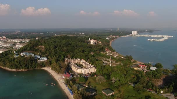 Port Dickson Negeri Sembilan Malaysia Січня 2020 Квітка Hibiscus Готель — стокове відео