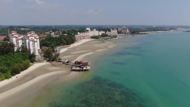 Port Dickson Negeri Sembilan Malezja Stycznia 2020 Hotele Kurorty Kształcie — Wideo stockowe