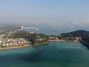Port Dickson, Negeri Sembilan / Malezya - 25 Ocak 2020: Sahil Kenti Liman Kenti Dickson Sahilleri