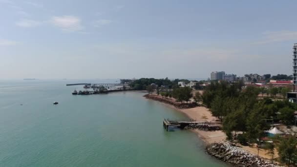 Port Dickson Negeri Sembilan Malezja Stycznia 2020 Plaże Wybrzeża Nadmorskiego — Wideo stockowe