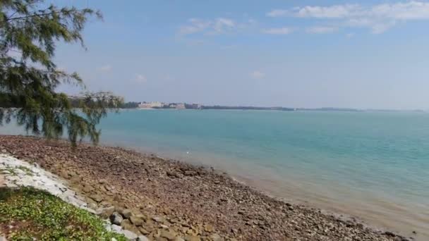 Port Dickson Negeri Sembilan Malajsie Ledna 2020 Pláže Pobřeží Přímořského — Stock video