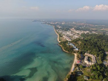 Port Dickson, Negeri Sembilan / Malezya - 25 Ocak 2020: Sahil Kenti Liman Kenti Dickson Sahilleri