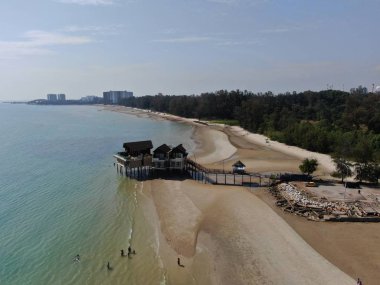 Port Dickson, Negeri Sembilan / Malezya - 25 Ocak 2020: Sahil Kenti Liman Kenti Dickson Sahilleri