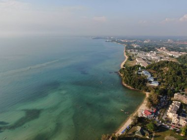 Port Dickson, Negeri Sembilan / Malezya - 25 Ocak 2020: Sahil Kenti Liman Kenti Dickson Sahilleri