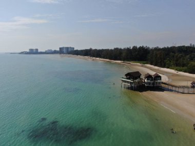 Port Dickson, Negeri Sembilan / Malezya - 25 Ocak 2020: Sahil Kenti Liman Kenti Dickson Sahilleri