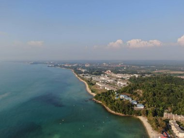 Port Dickson, Negeri Sembilan / Malezya - 25 Ocak 2020: Sahil Kenti Liman Kenti Dickson Sahilleri