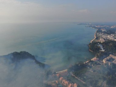 Port Dickson, Negeri Sembilan / Malezya - 25 Ocak 2020: Sahil Kenti Liman Kenti Dickson Sahilleri