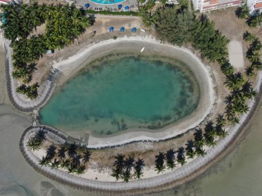 Port Dickson, Negeri Sembilan / Malezya - 25 Ocak 2020: Sahil Kenti Liman Kenti Dickson Sahilleri
