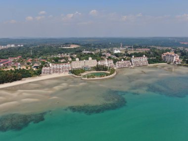 Port Dickson, Negeri Sembilan / Malezya - 25 Ocak 2020: Sahil Kenti Liman Kenti Dickson Sahilleri