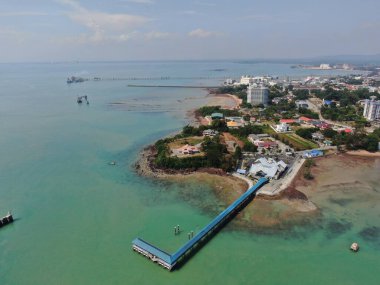 Port Dickson, Negeri Sembilan / Malezya - 25 Ocak 2020: Sahil Kenti Liman Kenti Dickson Sahilleri
