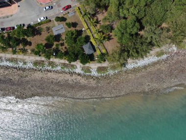 Port Dickson, Negeri Sembilan / Malezya - 25 Ocak 2020: Sahil Kenti Liman Kenti Dickson Sahilleri