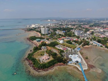 Port Dickson, Negeri Sembilan / Malezya - 25 Ocak 2020: Sahil Kenti Liman Kenti Dickson Sahilleri