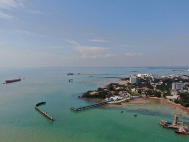 Port Dickson, Negeri Sembilan / Malezya - 25 Ocak 2020: Sahil Kenti Liman Kenti Dickson Sahilleri