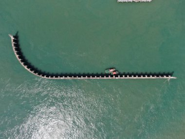 Port Dickson, Negeri Sembilan / Malezya - 25 Ocak 2020: Sahil Kenti Liman Kenti Dickson Sahilleri