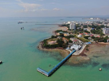 Port Dickson, Negeri Sembilan / Malezya - 25 Ocak 2020: Sahil Kenti Liman Kenti Dickson Sahilleri