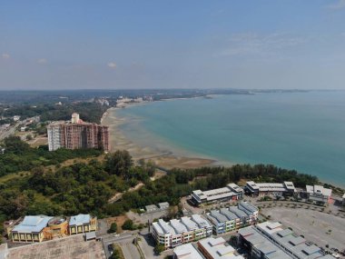 Port Dickson, Negeri Sembilan / Malezya - 25 Ocak 2020: Sahil Kenti Liman Kenti Dickson Sahilleri