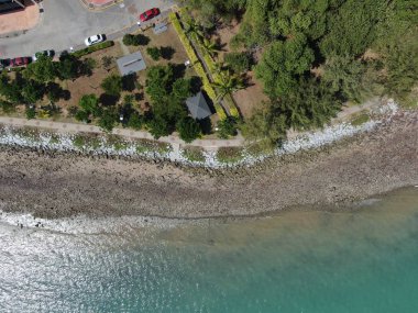 Port Dickson, Negeri Sembilan / Malezya - 25 Ocak 2020: Sahil Kenti Liman Kenti Dickson Sahilleri