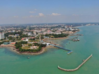Port Dickson, Negeri Sembilan / Malezya - 25 Ocak 2020: Sahil Kenti Liman Kenti Dickson Sahilleri