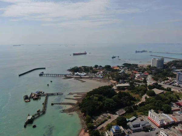 Port Dickson, Negeri Sembilan / Malezya - 25 Ocak 2020: Sahil Kenti Liman Kenti Dickson Sahilleri