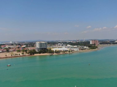 Port Dickson, Negeri Sembilan / Malezya - 25 Ocak 2020: Sahil Kenti Liman Kenti Dickson Sahilleri