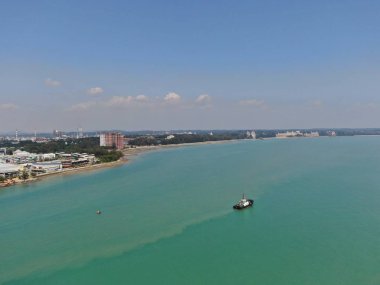 Port Dickson, Negeri Sembilan / Malezya - 25 Ocak 2020: Sahil Kenti Liman Kenti Dickson Sahilleri