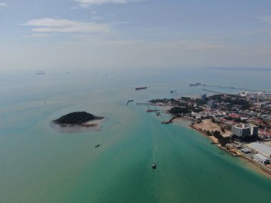 Port Dickson, Negeri Sembilan / Malezya - 25 Ocak 2020: Sahil Kenti Liman Kenti Dickson Sahilleri