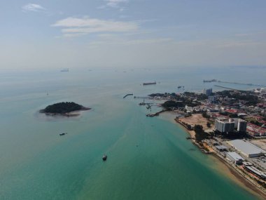Port Dickson, Negeri Sembilan / Malezya - 25 Ocak 2020: Sahil Kenti Liman Kenti Dickson Sahilleri