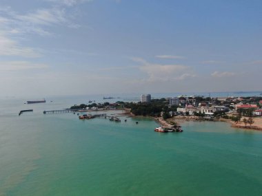Port Dickson, Negeri Sembilan / Malezya - 25 Ocak 2020: Sahil Kenti Liman Kenti Dickson Sahilleri