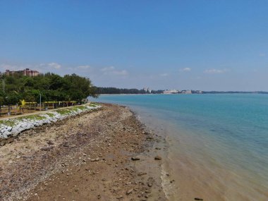 Port Dickson, Negeri Sembilan / Malezya - 25 Ocak 2020: Sahil Kenti Liman Kenti Dickson Sahilleri