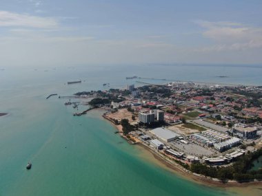 Port Dickson, Negeri Sembilan / Malezya - 25 Ocak 2020: Sahil Kenti Liman Kenti Dickson Sahilleri
