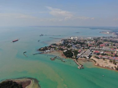 Port Dickson, Negeri Sembilan / Malezya - 25 Ocak 2020: Sahil Kenti Liman Kenti Dickson Sahilleri