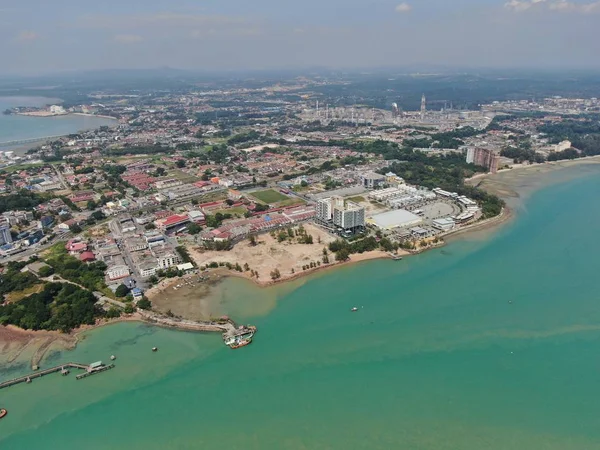 Port Dickson Negeri Sembilan Malezya Ocak 2020 Sahil Kenti Liman — Stok fotoğraf