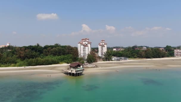 Port Dickson Negeri Sembilan Malezja Stycznia 2020 Hotele Kurorty Kształcie — Wideo stockowe