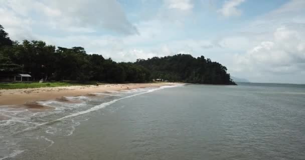 Santubong Sarawak Malajsie Února 2020 Scénický Santubong Village Pláže Pobřežní — Stock video