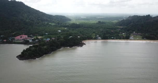 Santubong Sarawak Malásia Fevereiro 2020 Pitoresca Vila Santubong Praias Vista — Vídeo de Stock