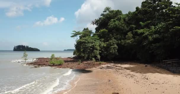 Сантубонг Саравак Малайзия Февраля 2020 Года Живописная Деревня Сантубонг Пляжи — стоковое видео