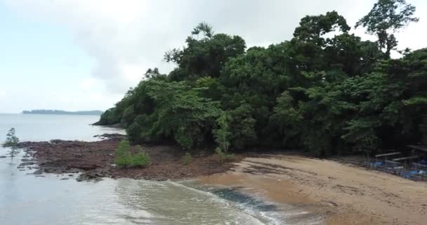 Santubong Sarawak Malajsie Února 2020 Scénický Santubong Village Pláže Pobřežní — Stock video