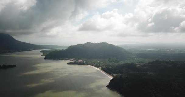 Santubong Sarawak Maleisië Februari 2020 Het Scenic Santubong Village Stranden — Stockvideo