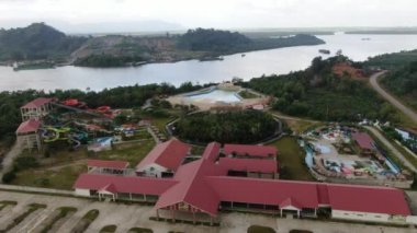 Semariang, Sarawak / Malezya - 1 Şubat 2020: Borneo Semariang Su Parkı Bölgesi