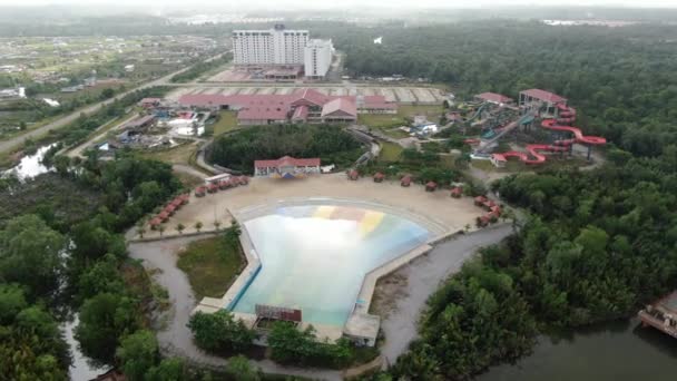 Semariang Sarawak Malasia Febrero 2020 Área Del Parque Acuático Borneo — Vídeos de Stock