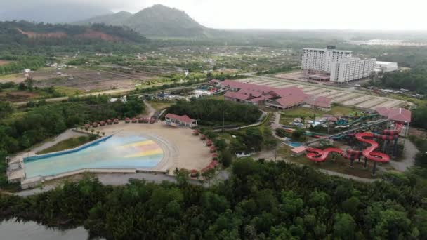 Semariang Sarawak Malaysia February 2020 Borneo Semariang Waterpark Area — 图库视频影像