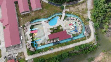 Semariang, Sarawak / Malezya - 1 Şubat 2020: Borneo Semariang Su Parkı Bölgesi