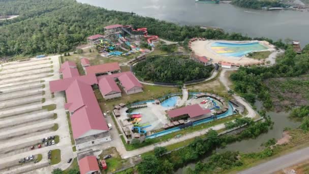 Semariang Sarawak Malajsie Února 2020 Akvapark Borneo Semariang — Stock video