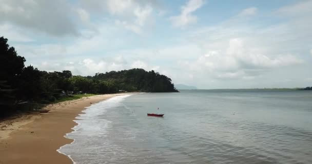 Santubong Sarawak Malasia Febrero 2020 Pintoresca Aldea Santubong Playas Vista — Vídeo de stock