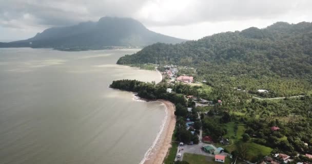 Santubong Sarawak Malasia Febrero 2020 Pintoresca Aldea Santubong Playas Vista — Vídeos de Stock