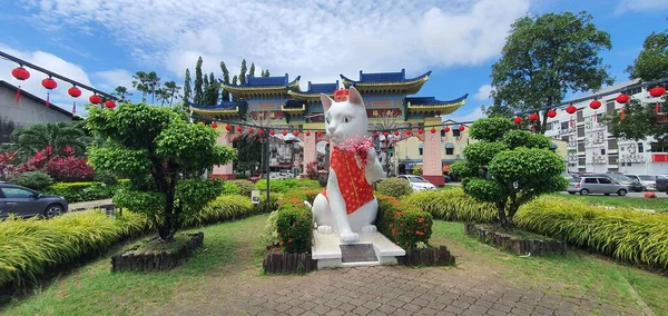 Kuching Sarawak Maleisië Februari 2020 Het Waterfront Timmermansstraat Van Kuching — Stockfoto