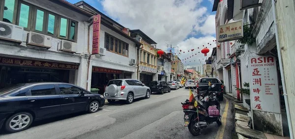 Кучинг Саравак Малайзия Февраля 2020 Года Набережная Столярная Улица Кучинг — стоковое фото