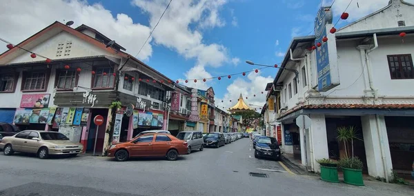 Kuching Sarawak Malaysia Februar 2020 Das Ufergebiet Und Die Tischlerstraße — Stockfoto