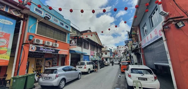 Kuching Sarawak Malaysia February 2020 Waterfront Area Carpenter Street Kuching — Stock Photo, Image